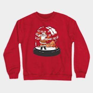 santa in the ball Crewneck Sweatshirt